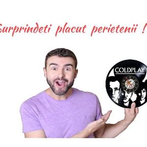 COLDPLAY-ceas de perete - accesorii locuință - accesorii pentru decorat casa - decorațiuni de pereți, decorațiuni suspendate - ceasuri de perete - Artynos.ro