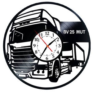 CAMION-ceas de perete (personalizabil) - accesorii locuință - accesorii pentru decorat casa - decorațiuni de pereți, decorațiuni suspendate - ceasuri de perete - Artynos.ro