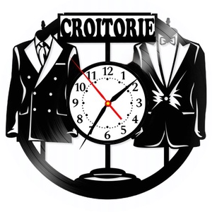 CROITORIE-ceas de perete (personalizabil) - accesorii locuință - accesorii pentru decorat casa - decorațiuni de pereți, decorațiuni suspendate - ceasuri de perete - Artynos.ro