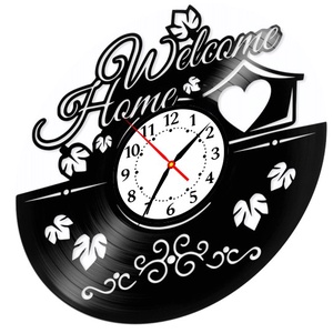 WELCOME HOME-ceas de perete - accesorii locuință - accesorii pentru decorat casa - decorațiuni de pereți, decorațiuni suspendate - ceasuri de perete - Artynos.ro