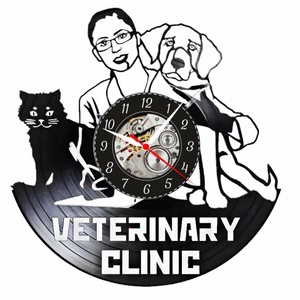 CLINICA VETERINARA- ceas de perete - casă & stil de viață - accesorii pentru decorat casa - decorațiuni de pereți, decorațiuni suspendate - ceasuri de perete - Artynos.ro