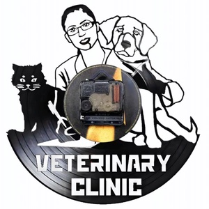 CLINICA VETERINARA- ceas de perete - casă & stil de viață - accesorii pentru decorat casa - decorațiuni de pereți, decorațiuni suspendate - ceasuri de perete - Artynos.ro