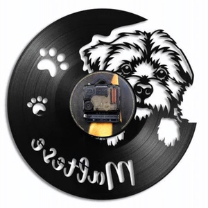 BICHON MALTESE- ceas de perete - casă & stil de viață - accesorii pentru decorat casa - decorațiuni de pereți, decorațiuni suspendate - ceasuri de perete - Artynos.ro