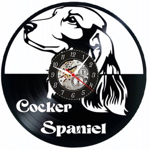 COCKER SPANIEL - ceas de perete (personalizabil) - casă & stil de viață - accesorii pentru decorat casa - decorațiuni de pereți, decorațiuni suspendate - ceasuri de perete - Artynos.ro