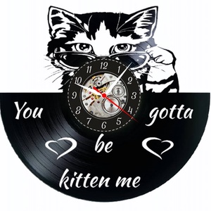 YOU GOTTA BE KITTEN ME!- ceas de perete - casă & stil de viață - accesorii pentru decorat casa - decorațiuni de pereți, decorațiuni suspendate - ceasuri de perete - Artynos.ro