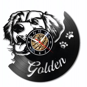 GOLDEN RETRIEVER-ceas de perete - casă & stil de viață - accesorii pentru decorat casa - decorațiuni de pereți, decorațiuni suspendate - ceasuri de perete - Artynos.ro