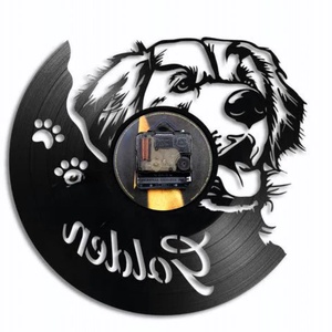 GOLDEN RETRIEVER-ceas de perete - casă & stil de viață - accesorii pentru decorat casa - decorațiuni de pereți, decorațiuni suspendate - ceasuri de perete - Artynos.ro