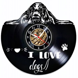 I LOVE DOGS-ceas de perete, Accesorii locuință, Accesorii pentru decorat casa, Decorațiuni de pereți, decorațiuni suspendate, Ceasuri de perete, , ARTYNOS