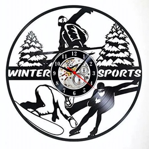 WINTER SPORTS-ceas de perete, Casă & Stil de viață, Accesorii pentru decorat casa, Decorațiuni de pereți, decorațiuni suspendate, Ceasuri de perete, , ARTYNOS