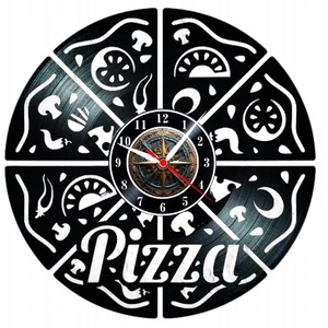 PIZZA-ceas de perete, Casă & Stil de viață, Accesorii pentru decorat casa, Decorațiuni de pereți, decorațiuni suspendate, Ceasuri de perete, , ARTYNOS