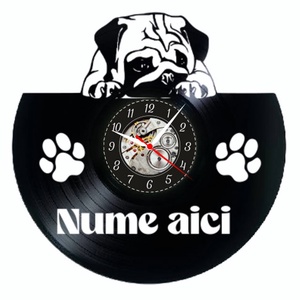 PUG-ceas de perete, Casă & Stil de viață, Accesorii pentru decorat casa, Decorațiuni de pereți, decorațiuni suspendate, Ceasuri de perete, , ARTYNOS