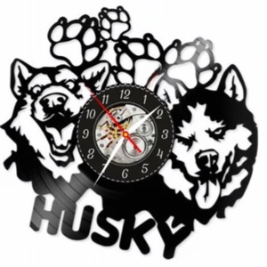 HUSKY-ceas de perete, Casă & Stil de viață, Accesorii pentru decorat casa, Decorațiuni de pereți, decorațiuni suspendate, Ceasuri de perete, , ARTYNOS