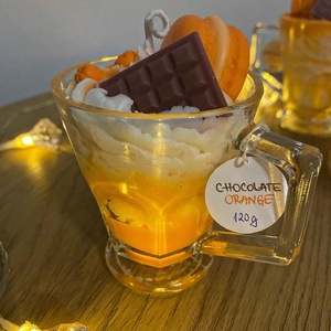 Lumânare parfumată Mini milkshake Chocolate orange (Ciocolată cu portocale) 120g - casă & stil de viață - lumânări, parfumuri, arome - lumânare - lumânări artizanale - Artynos.ro