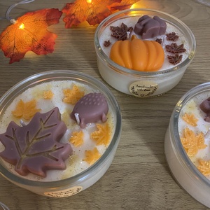 Lumânări parfumate Autumn vibes 125g - casă & stil de viață - lumânări, parfumuri, arome - lumânare - lumânări artizanale - Artynos.ro