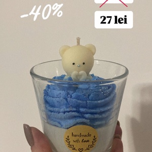 Lumânare parfumată Cute bear 105g - Artynos.ro