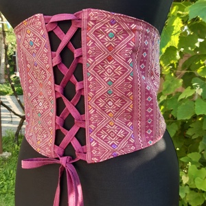 Corset dama/Brâu  lat cu snur reglabil - îmbrăcăminte și modă - curele și catarame artizanale - alte accesorii - Artynos.ro