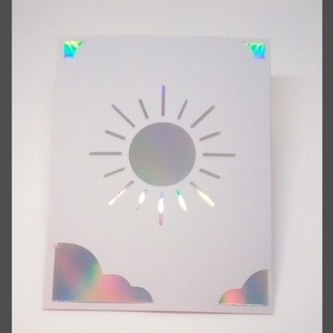 Felicitare 'Holographic Sun' - casă & stil de viață - papetărie de hârtie - invitații - Artynos.ro