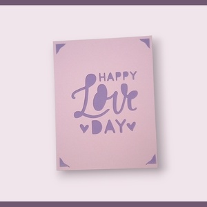 Felicitare 'Happy Love Day', Accesorii locuință, Papetărie de hârtie, Invitații, Arta de hârtie, ARTYNOS