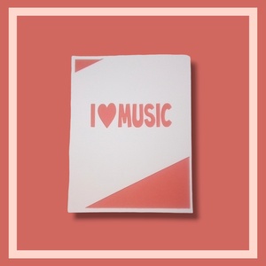 Felicitare 'I love music' - casă & stil de viață - papetărie de hârtie - invitații - Artynos.ro