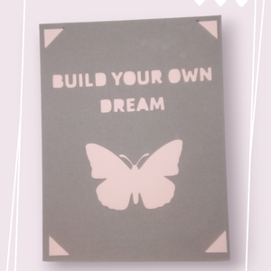 Felicitare 'Build your own dream', Accesorii locuință, Papetărie de hârtie, Invitații, Arta de hârtie, ARTYNOS