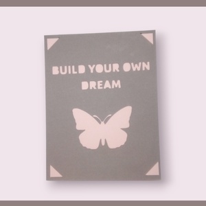 Felicitare 'Build your own dream' - casă & stil de viață - papetărie de hârtie - invitații - Artynos.ro