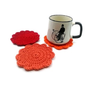 Coaster crosetat - casă & stil de viață - accesorii pentru decorat casa - suport de flori - suport flori - Artynos.ro