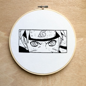 Gherghef decorativ cu Naruto - arte vizuale și accesorii  - imagini cu broderii - alte tablouri textil - Artynos.ro