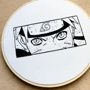 Gherghef decorativ cu Naruto - arte vizuale și accesorii  - imagini cu broderii - alte tablouri textil - Artynos.ro