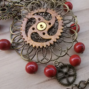 SET Colier și Cercei Steampunk - bijuterii - seturi de bijuterii - Artynos.ro