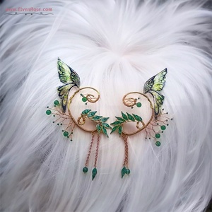 Cercei ear wrap Verdant Aurlinn Butterfly Grace - bijuterii - cercei - cercei și ornamente pentru urechi - Artynos.ro