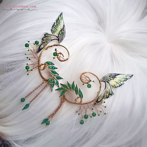 Cercei ear wrap Verdant Aurlinn Butterfly Grace - bijuterii - cercei - cercei și ornamente pentru urechi - Artynos.ro