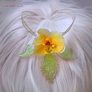 Colier Orchid of Enchantment - bijuterii - coliere - coliere statement - Artynos.ro