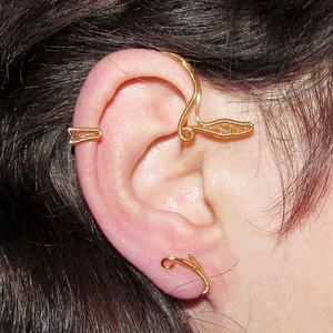 Cercel ear cuff Belle - bijuterii - cercei - cercei și ornamente pentru urechi - Artynos.ro