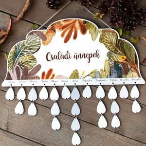 Calendar perpetuu cu frunze - casă & stil de viață - accesorii pentru decorat casa - decorațiuni de pereți, decorațiuni suspendate - calendar perete - Artynos.ro