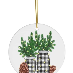 Ornament ceramica personalizat , Accesorii de Crăciun, Decorațiuni de Crăciun de casă, Decorațiuni pentru pomul de Crăciun, Altele, ARTYNOS