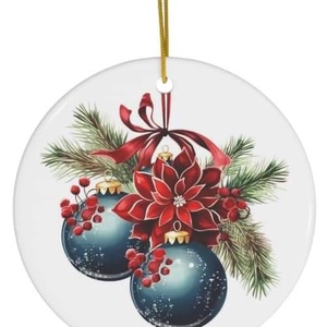 Ornament ceramica personalizat , Accesorii de Crăciun, Decorațiuni de Crăciun de casă, Decorațiuni pentru pomul de Crăciun, Altele, ARTYNOS