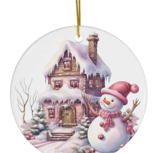 Ornament ceramica personalizat , Accesorii de Crăciun, Decorațiuni de Crăciun de casă, Decorațiuni pentru pomul de Crăciun, Altele, ARTYNOS