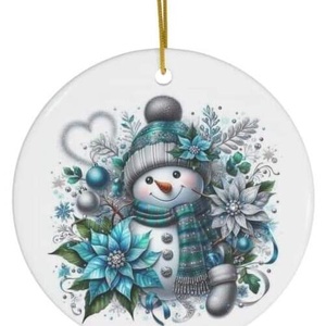 Ornament ceramica personalizat , Accesorii de Crăciun, Decorațiuni de Crăciun de casă, Decorațiuni pentru pomul de Crăciun, Altele, ARTYNOS