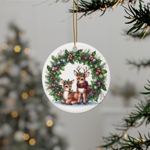 Ornament ceramica personalizat , Accesorii de Crăciun, Decorațiuni de Crăciun de casă, Decorațiuni pentru pomul de Crăciun, Altele, ARTYNOS