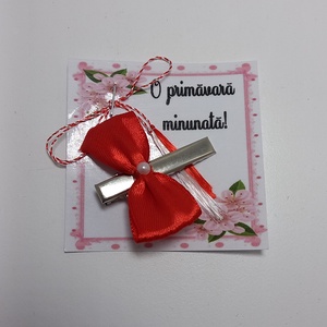 Martisor - Clama par cu funda handmade , Îmbrăcăminte și modă, Accesorii păr, Clemă de păr și ac de păr, Altele, ARTYNOS