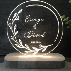 Lampă cu led - personalizat, Accesorii locuință, Lămpi și corpuri de iluminat, Lampă de ambianță, Gravare, pirogravură, ARTYNOS