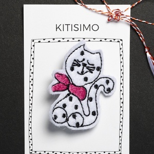 Kitisimo, Masrtisor handmade - brosa pisica - Artynos.ro