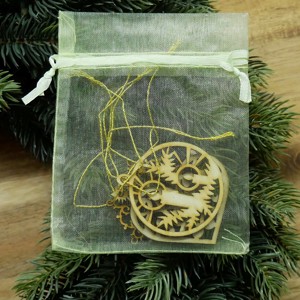 Set 4 ornamente pentru pomul de Crăciun (4 ornamente din lemn natural) - accesorii de crăciun - decorațiuni de crăciun de casă - decorațiuni pentru pomul de crăciun - Artynos.ro