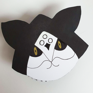 Cutie origami 3D pisică Masked Apprentice Ace Attorney - accesorii locuință - accesorii pentru decorat casa - decorațiuni de masă și decorațiuni pentru rafturi  - cutii decor, cutii de suveniruri - Artynos.ro