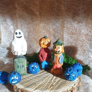 Sculpturi diverse cu tematica de halloween - arte vizuale și accesorii  - sculptură - statuie lemn - Artynos.ro