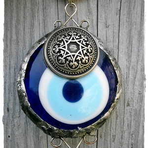 Decoratiune evil eye - casă & stil de viață - accesorii pentru decorat casa - decorațiuni cu tematică spirituală - fossil, rocă, mineral - Artynos.ro