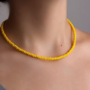 Choker finut galben - Artynos.ro