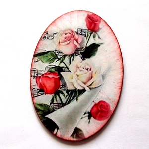 Magnet frigider cu trandafiri 41685, Accesorii locuință, Accesorii pentru echipamente de bucătărie, Decorații de bucătărie, Magneți de frigider, Decoupage, transfer și tehnici șervețel, ARTYNOS