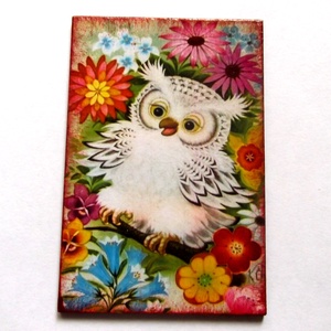 Magnet frigider cu bufnita 41253, Accesorii locuință, Accesorii pentru echipamente de bucătărie, Decorații de bucătărie, Magneți de frigider, Decoupage, transfer și tehnici șervețel, ARTYNOS