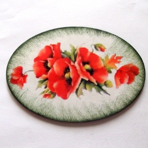 Magnet frigider cu maci 41674, Accesorii locuință, Accesorii pentru echipamente de bucătărie, Decorații de bucătărie, Magneți de frigider, Decoupage, transfer și tehnici șervețel, ARTYNOS